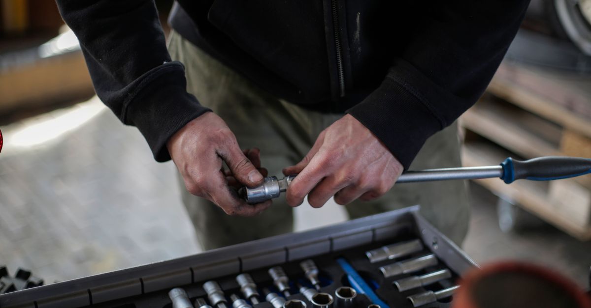 technician toolbox house entrance — Norfolk Locksmith